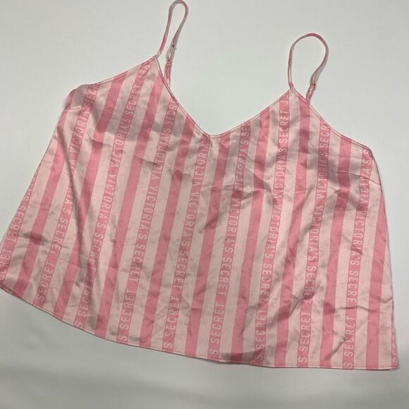 Victoria's Secret Signature Sleep Camisole Pink Stripe Size XL - Picture 1 of 6